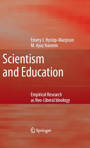 Cover for Scientism and education