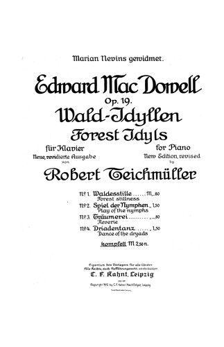 Cover for Wald-Idyllen =