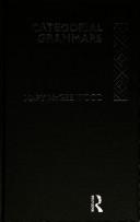 Cover for Categorial grammars