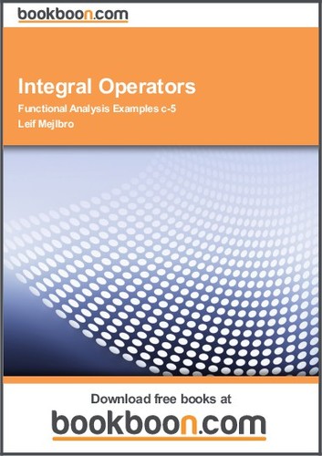 Cover for Integral Operators Functional Analysis Examples c-5