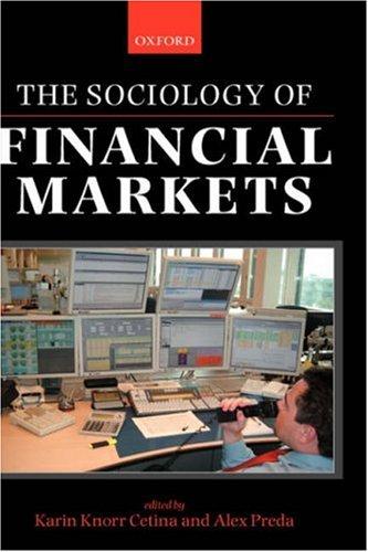 Cover for The sociology of financial markets