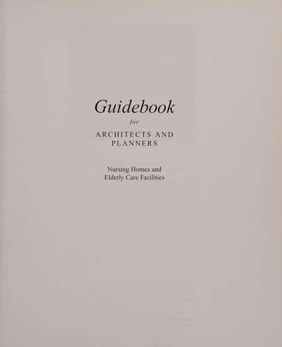 Cover for Arjo Guidebook - For Architects and Planners