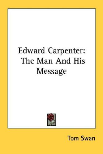 Cover for Edward Carpenter