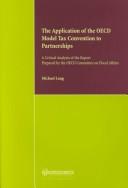 Cover for The Application of the OECF Model Tax Con:A Critical Analysis of the Report Prepared by the OECD Committee on Fiscal Affairs /