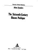 Cover for The sixteenth-century blason poétique