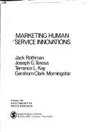 Cover for Marketing human service innovations