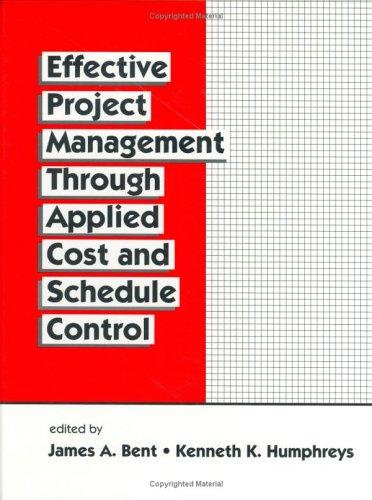 Cover for Effective project management through applied cost and schedule control