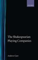 Cover for The Shakespearian playing companies