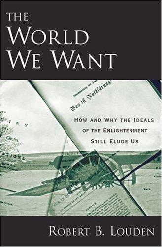 Cover for The World We Want