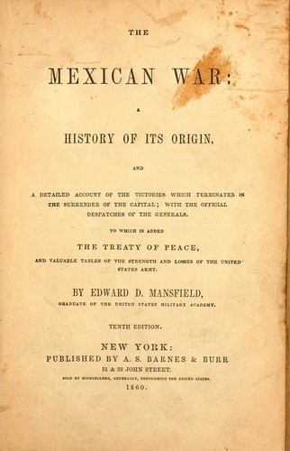Cover for The Mexican war