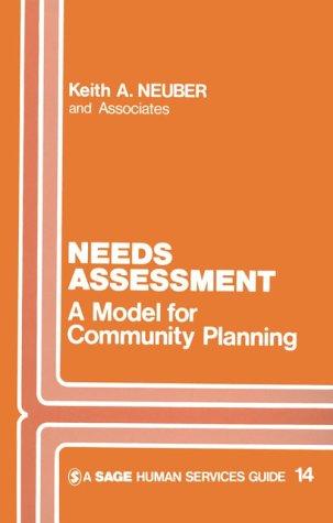 Cover for Needs assessment