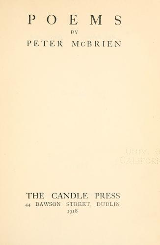 Cover for Poems