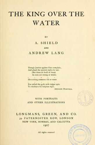 Cover for The king over the water