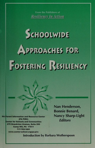 Cover for Schoolwide Approaches for Fostering Resiliency
