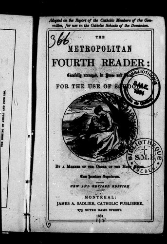 Cover for The metropolitan fourth reader