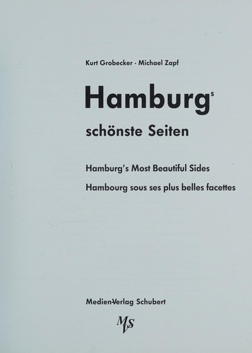 Cover for Hamburgs schönste seiten