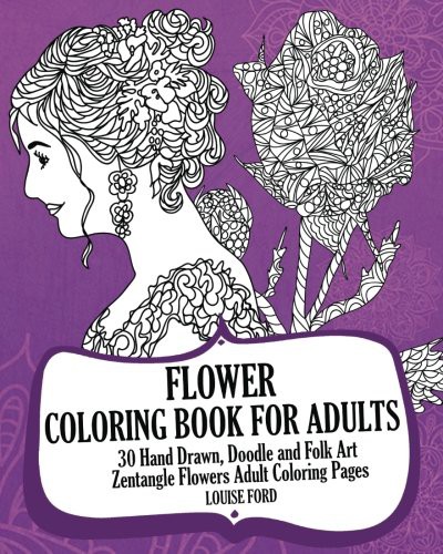 Cover for Flower Coloring Book For Adults