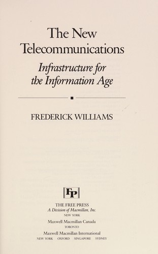 Cover for The new telecommunications