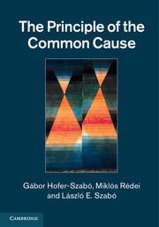 Cover for The Principle of the common cause