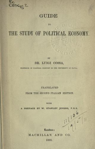 Cover for Guide to the study of political economy