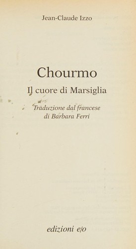 Cover for Chourmo. Il cuore di Marsiglia