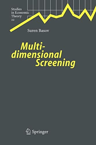 Cover for Multidimensional Screening