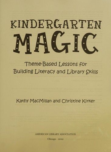 Cover for Kindergarten magic