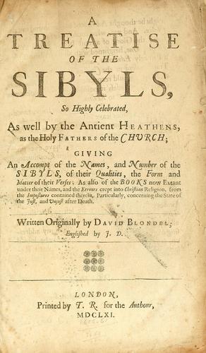 Cover for A treatise of the sibyls
