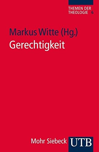 Cover for Gerechtigkeit (Utb/Themen Der Theologie) (German Edition)