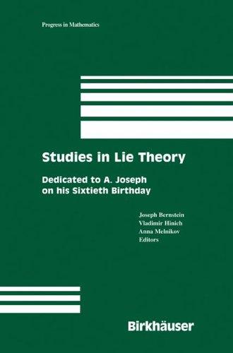 Cover for Studies in Lie Theory