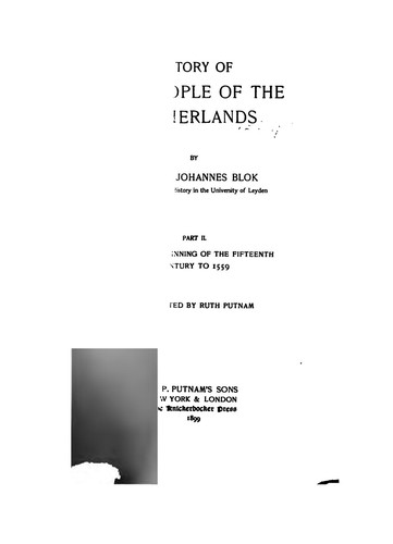 Cover for History of the People of the Netherlands