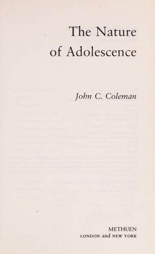 Cover for The nature of adolescence