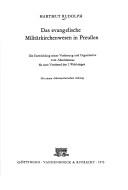 Cover for Das evangelische Militärkirchenwesen in Preussen