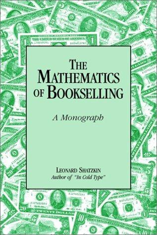 Cover for The Mathematics of Bookselling