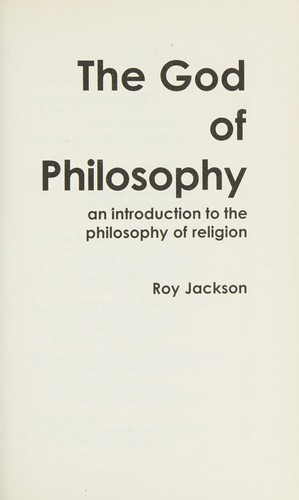 Cover for The God of Philosophy