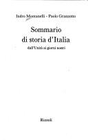 Cover for Sommario di storia d'Italia
