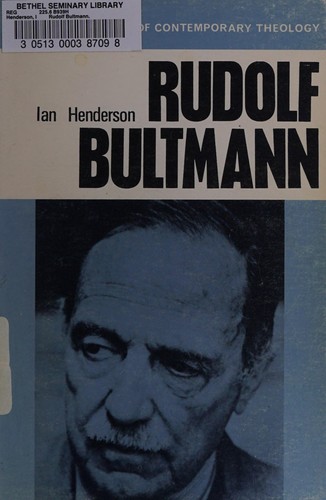 Cover for Rudolf Bultmann