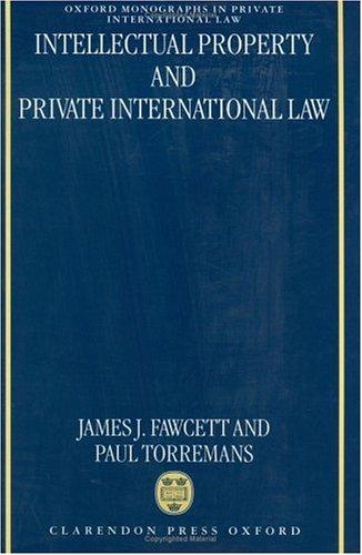Cover for Intellectual property and private international law