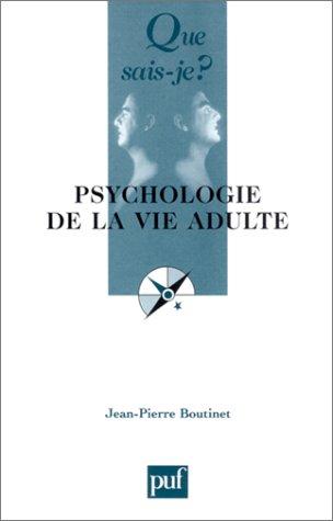 Cover for Psychologie de la vie adulte