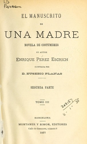 Cover for El manuscrito de una madre
