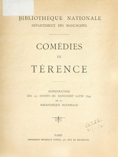 Cover for Comédies de Terence