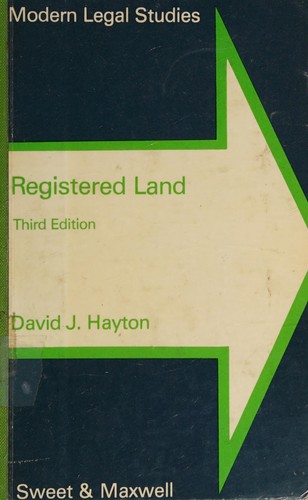 Cover for Registered land