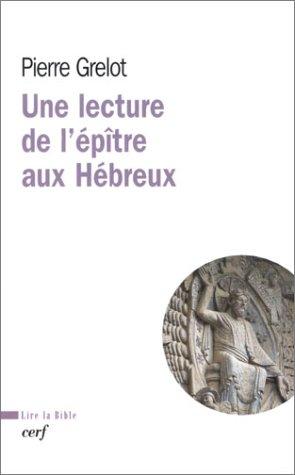 Cover for Une lecture de l'épître aux hébreux
