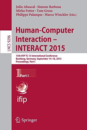 Cover for Human-Computer Interaction – INTERACT 2015