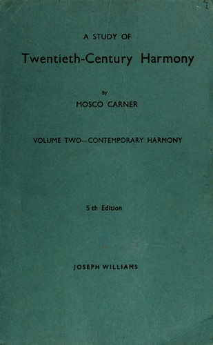 Cover for A study of twentieth-century harmony