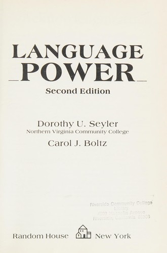 Cover for Language power