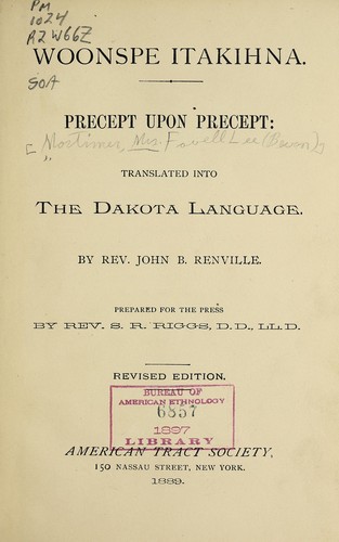 Cover for Woonspe itakihna