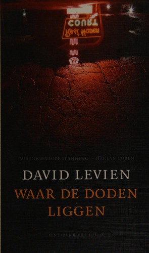 Cover for Waar de doden liggen