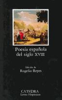 Cover for Poesia Española Del Siglo Xviii