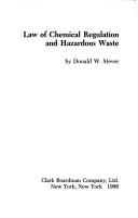 Cover for Law of chemical regulation and hazardous waste